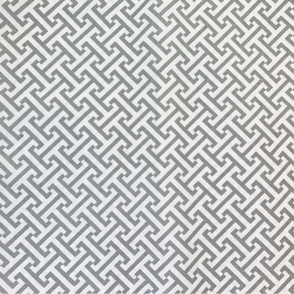 3 Pc Set P Kaufmann Indoor Outdoor Gray Ivory Fretwork Greek Key Pillow Covers - Picture 2 of 7